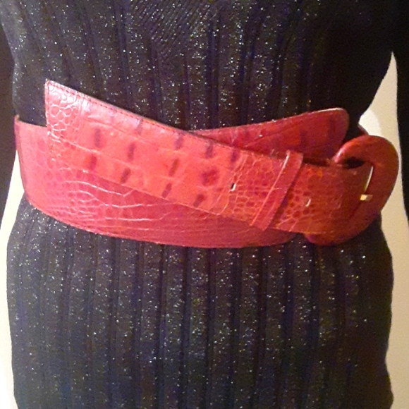 Real leather belt, size M - Picture 1 of 3